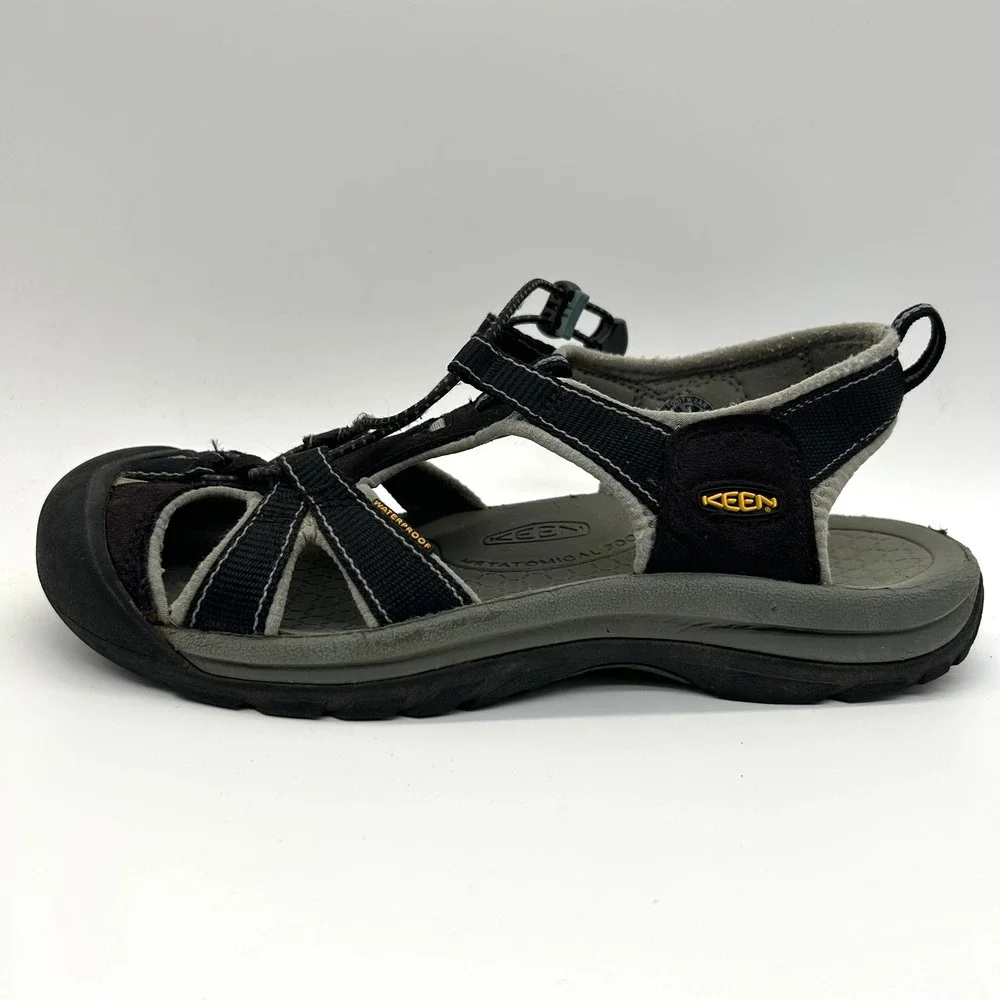 Keen Venice H2 Sandals Womens 11 Black Hiking Waterproof Gorpcore Trail Shoes
